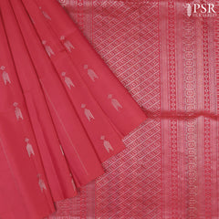 Crimson Red Soft Silk Saree