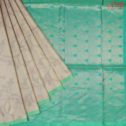 Grant Beige Soft Silk Saree