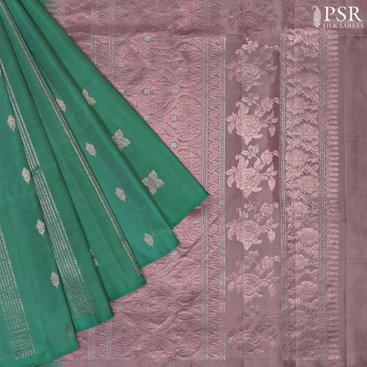 Jade Green Soft Silk Saree