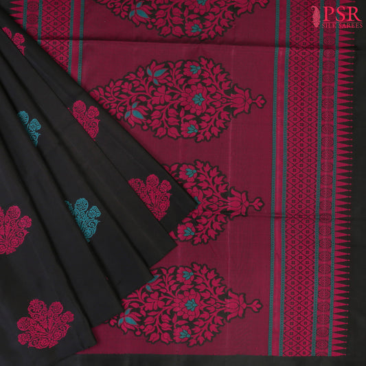 Black Soft Silk Saree