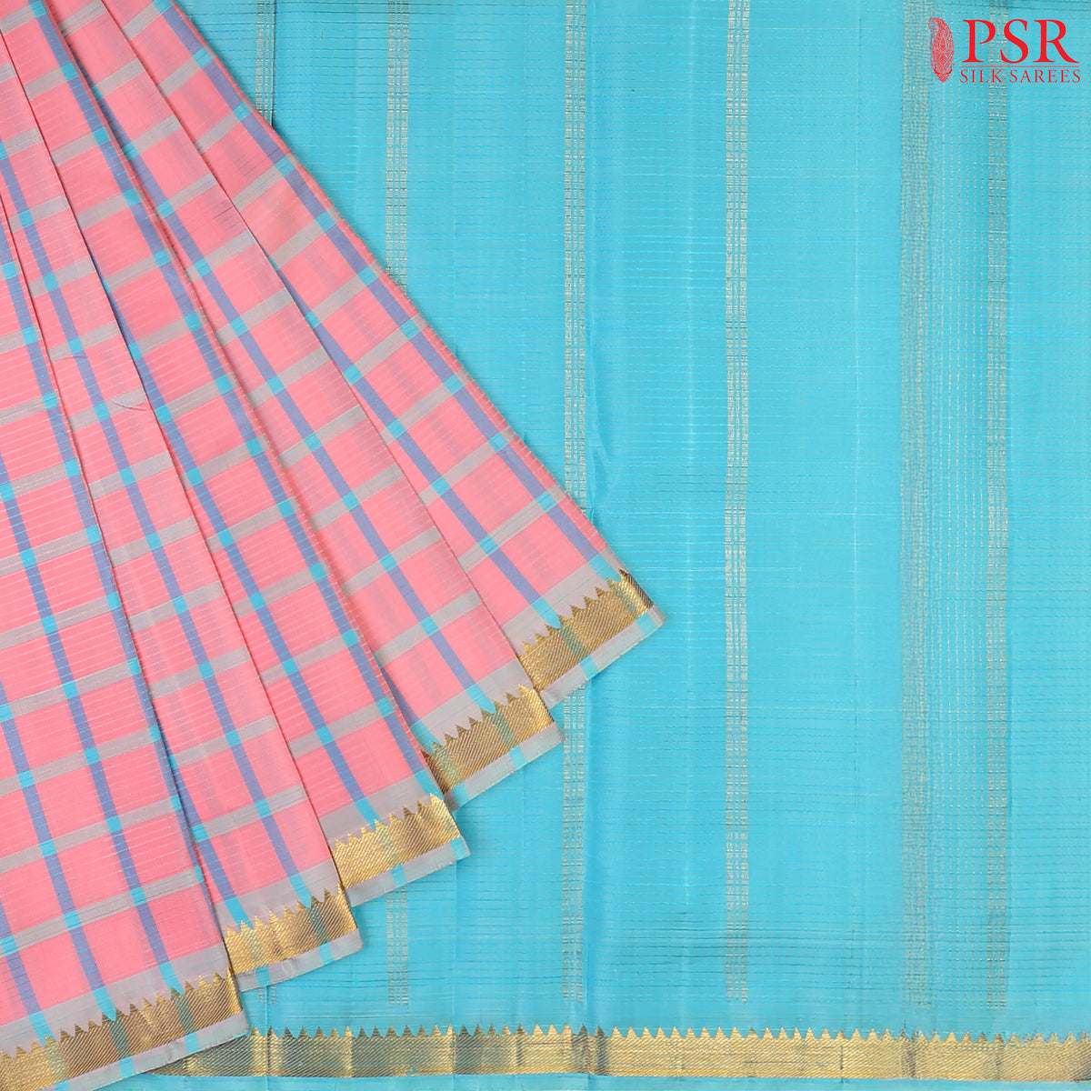 Light Pink Arani Silk Saree