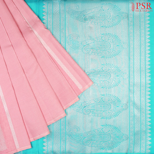 Light Pink Kanchipuram Silk Saree