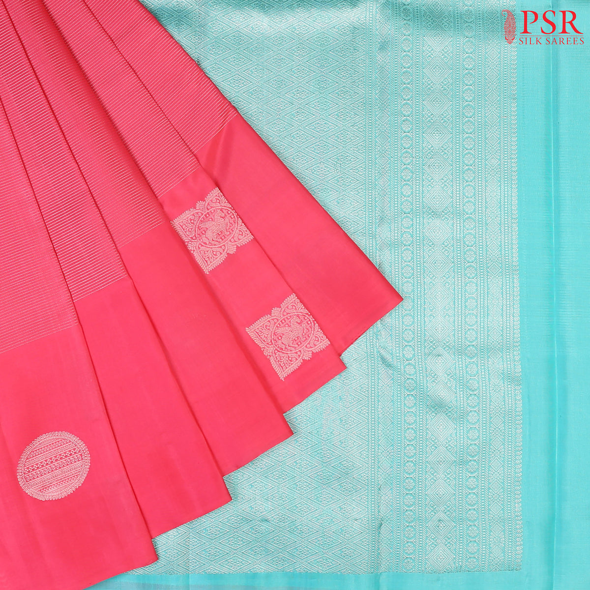 French Rose Soft Silk Saree