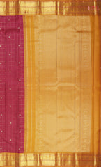 Maroon Fancy Kanchipuram Silk Saree