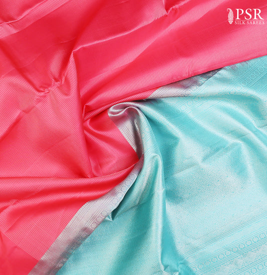 French Rose Soft Silk Saree