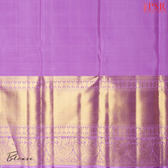 Floral Lavender Kanchipuram Silk Saree