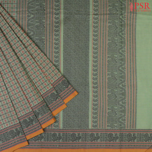 Mint Green Kalakshetra Kovai Cotton