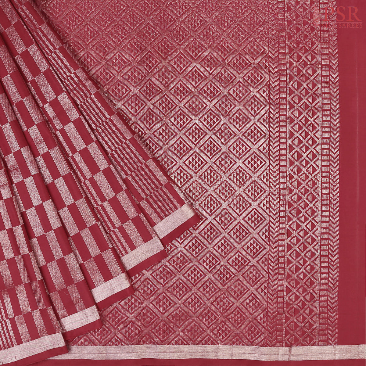 Maroon Soft Silk Saree