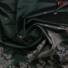 Bottle Green Soft Silk Saree