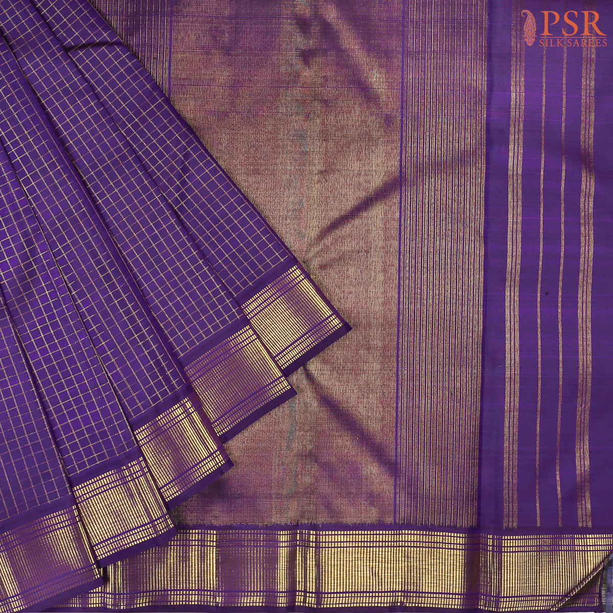 Indigo Kanchipuram Silk Saree