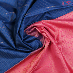 Dark French Blue Fancy Kanchipuram Silk Saree