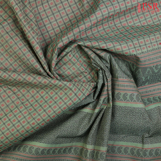 Mint Green Kalakshetra Kovai Cotton