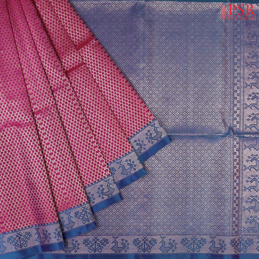 Boysenberry Purple Soft Silk Saree