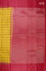 Dandelion Yellow Fancy Kanchipuram Silk Saree