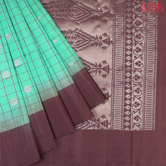 Spring Green Soft Silk Saree