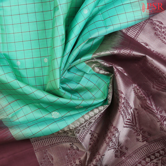 Spring Green Soft Silk Saree