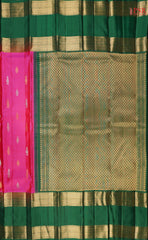 Magenta Pink Kanchipuram Silk Saree