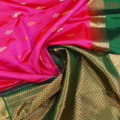 Magenta Pink Kanchipuram Silk Saree