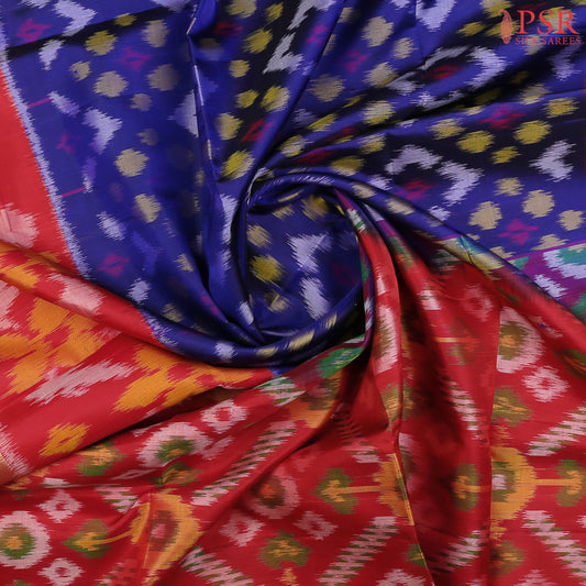 Royal Blue Pochampally Soft Silk Saree