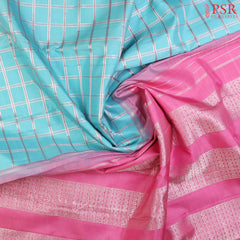 Light Blue Kanchipuram Silk Saree