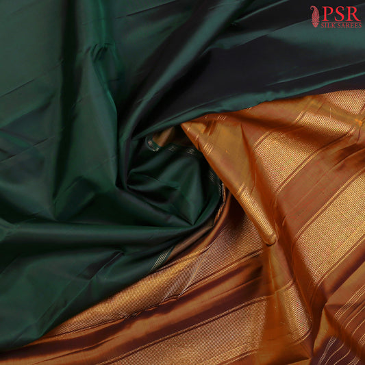 Dark Green Fancy Kanchipuram Silk Saree