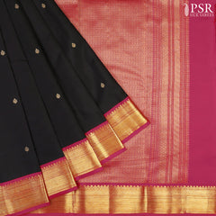 Black Fancy Kanchipuram Silk Saree