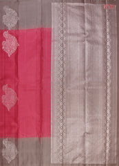 Dark Pink Soft Silk Saree