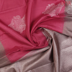 Dark Pink Soft Silk Saree