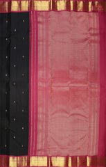 Black Fancy Kanchipuram Silk Saree