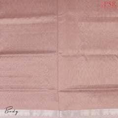 Pinkish Tan Maheshwari  Silk Cotton Saree