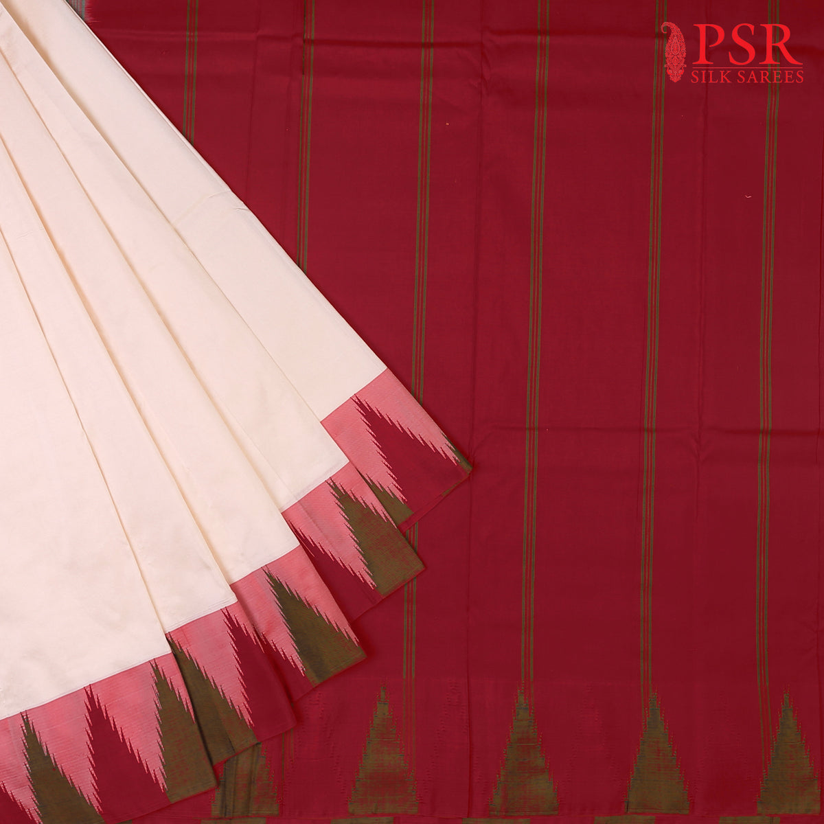 Termite Beige Murshidabad Silk Saree