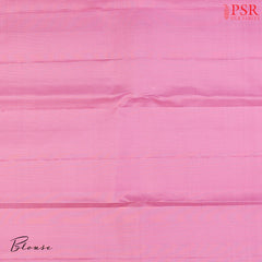 Light Carnation Pink Kanchipuram Silk Saree