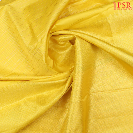 Pineapple Yellow Kanchipuram Silk Saree