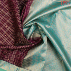 Raisin Purple Fancy Kanchipuram Silk Saree