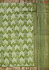 Green Shaded Munga Silk Saree