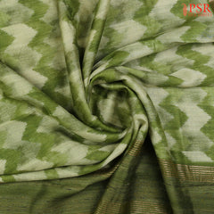 Green Shaded Munga Silk Saree