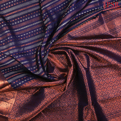 Navy Blue Kanchipuram Silk Saree