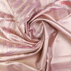 Pastel Lilac & Peach Hues Kanchipuram Silk Saree