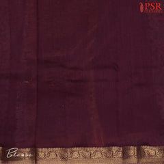 Dusty Grey Munga Silk Saree