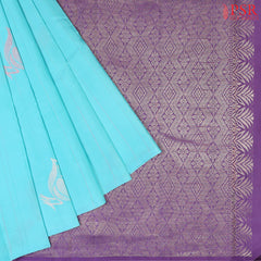 Light Blue Kanchipuram Silk Saree