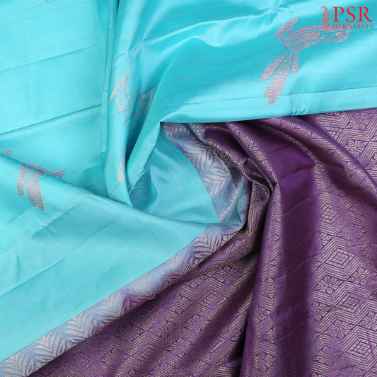 Light Blue Kanchipuram Silk Saree