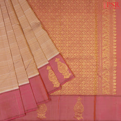 Tan Kanchipuram Silk Saree