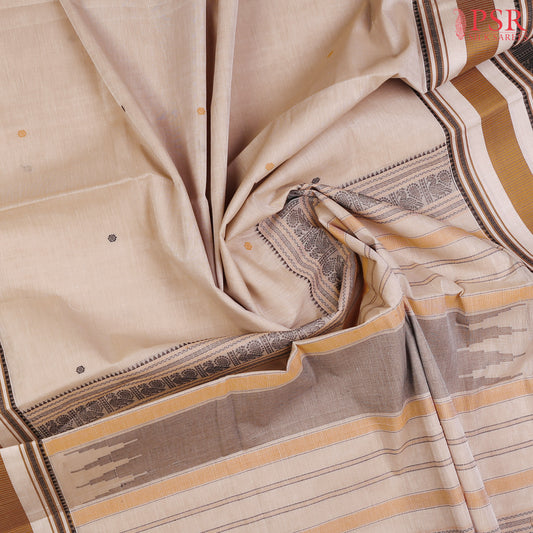 Beige Kalakshetra Kovai Cotton