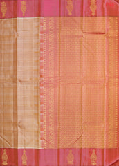 Tan Kanchipuram Silk Saree