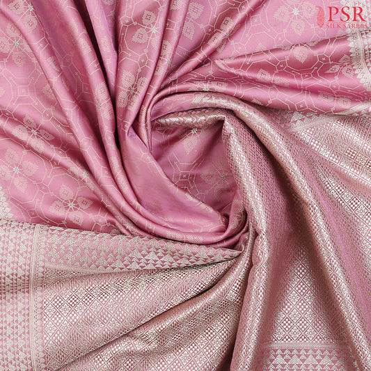 Sweet Lilac Pink Summer Silk Saree