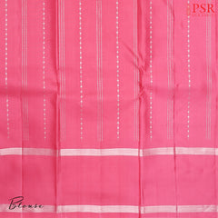 Watermelon Pink Kanchipuram Silk Saree