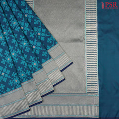 Midnight Blue Summer Silk Saree