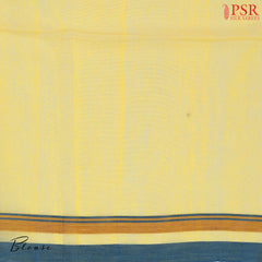 Naples Yellow Byloom Cotton Saree