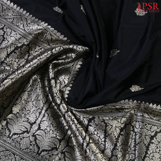 Black Banarasi Silk