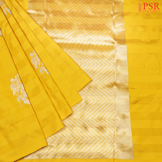 Yellow Banarasi Silk